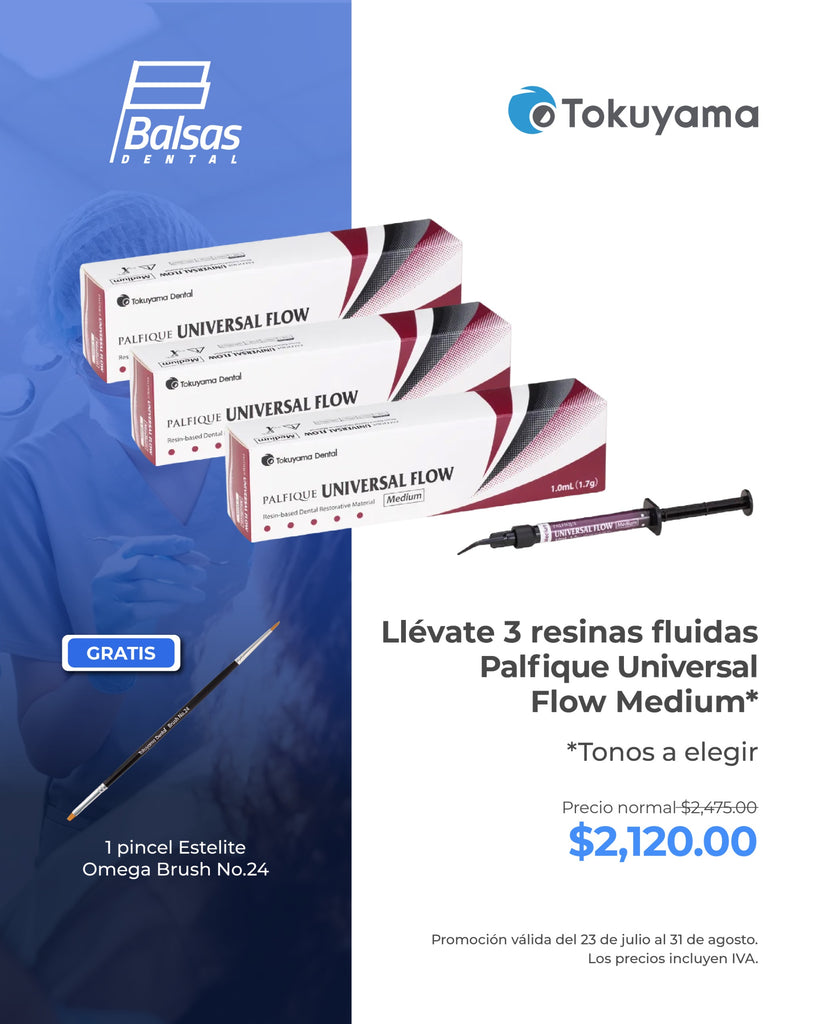 Promoción Palfique Universal Flow Medium (3 Resinas + Regalos)