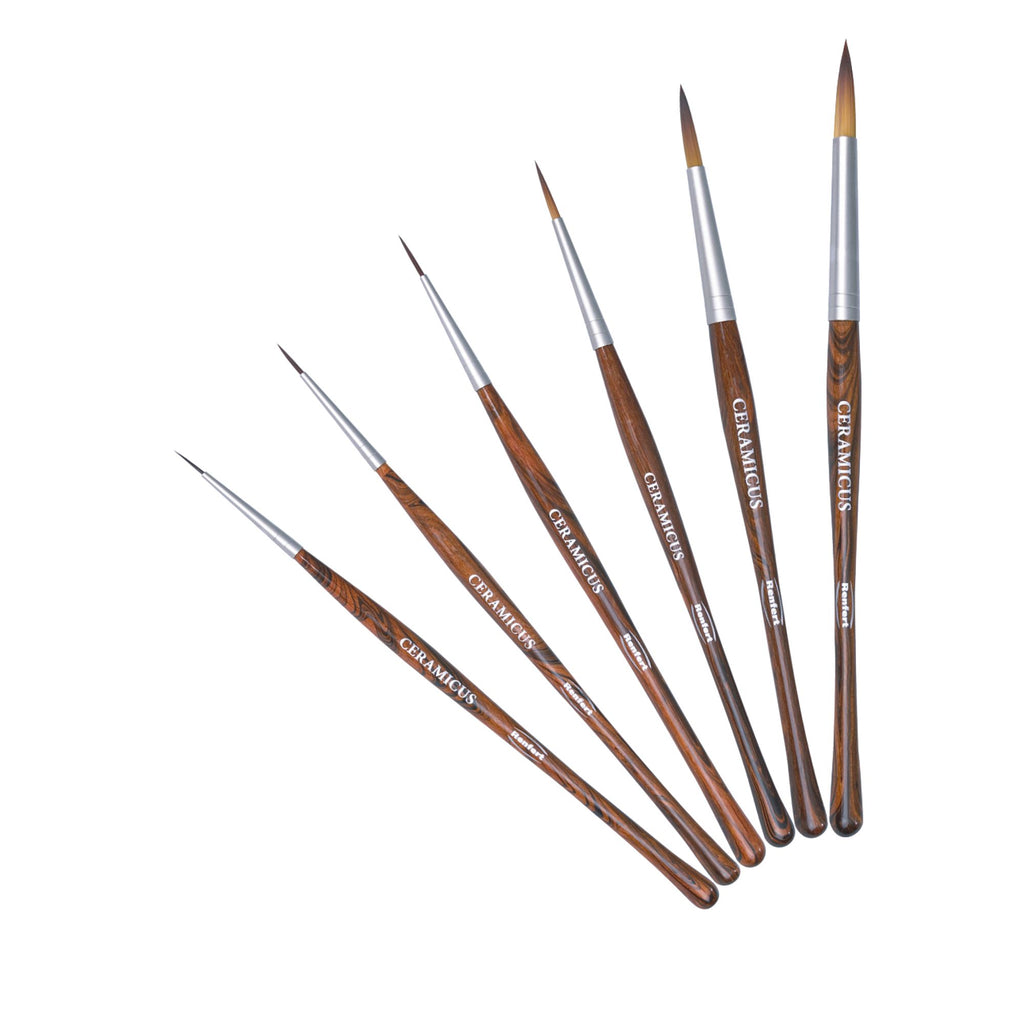 Pinceles CERAMICUS juego (6 pzas. 1/0, 1, 2, 4, 6, 8)