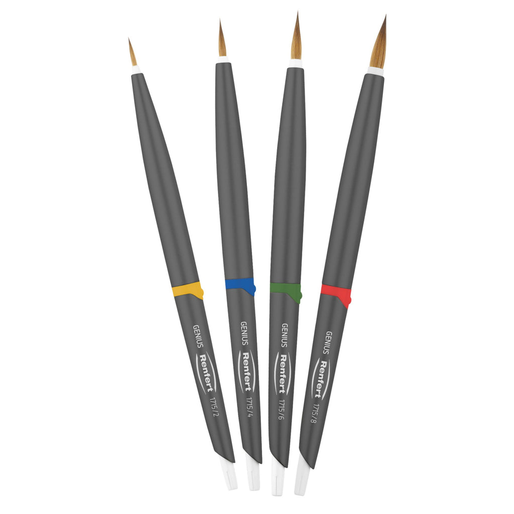 Pinceles GENIUS (4 pzas. 2, 4, 6, 8)